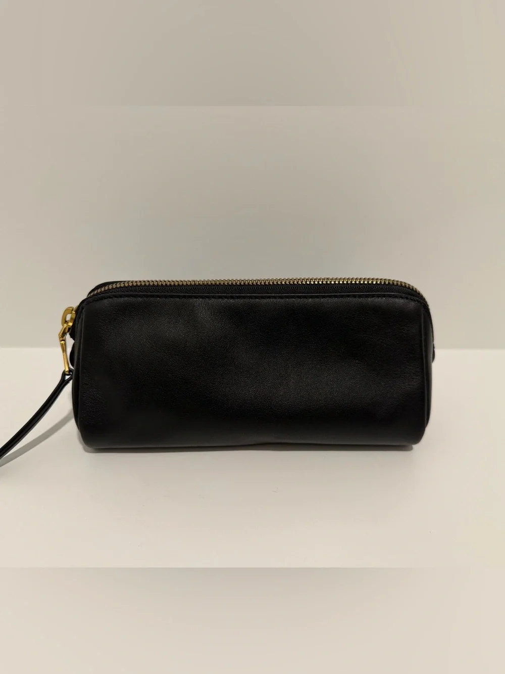 Madewell The Makeup Pouch in True Black Leather NY486 $68 - Picture 5 of 9